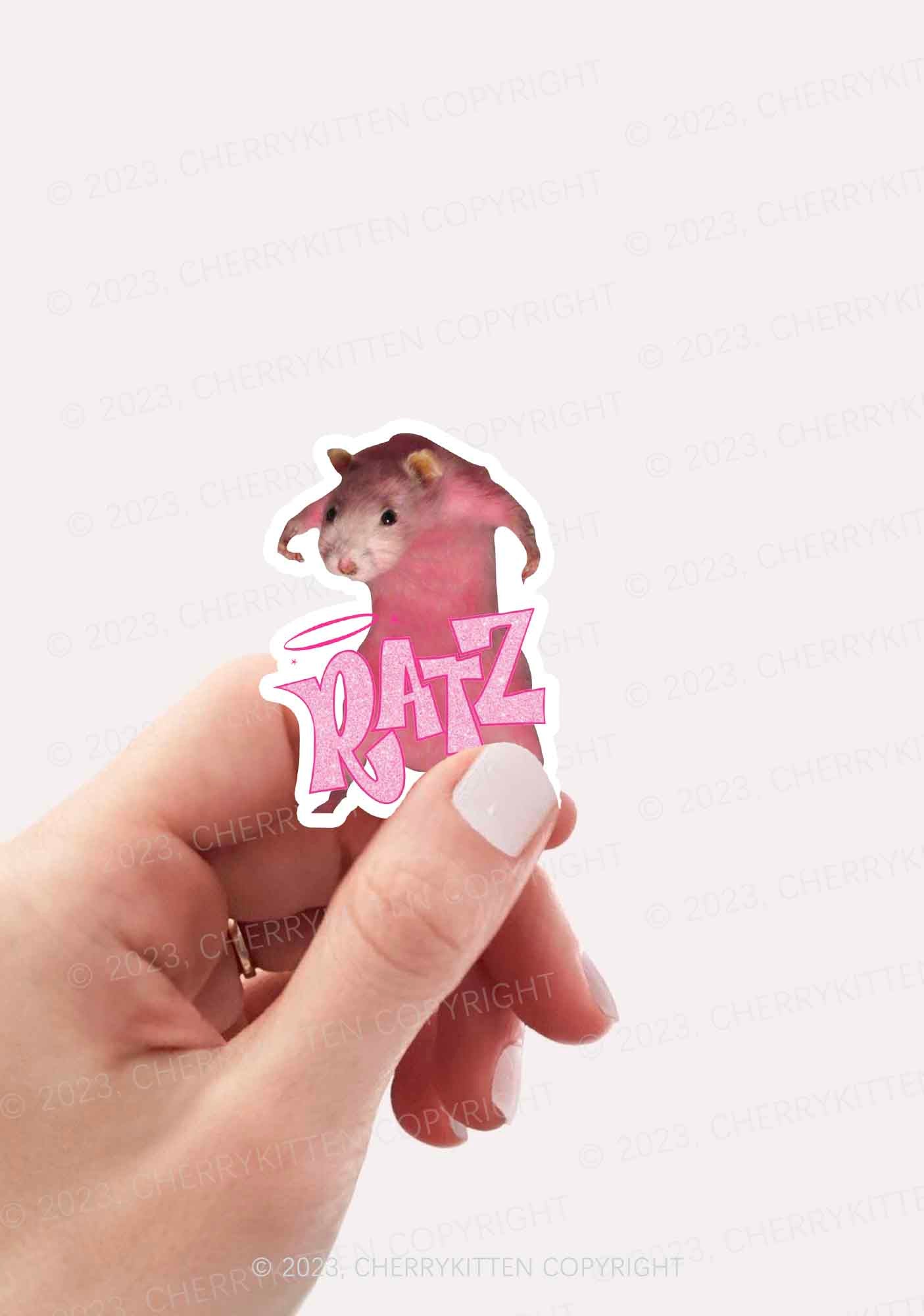 Cherrykitten Pink Ratz 1Pc Y2K Sticker Cherrykitten for Sale