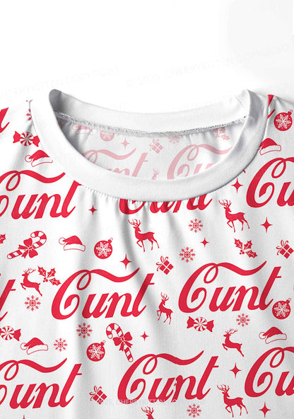 Christmas Cxxt Y2K Print Long Sleeve Pajama Set Cherrykitten