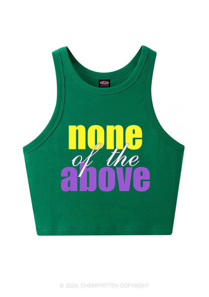 None Of The Above Pride Y2K Crop Tank Top Cherrykitten