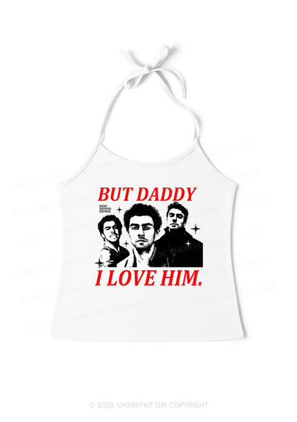 Daddy I Love Luigi Y2K Halter Neck Cami Cherrykitten