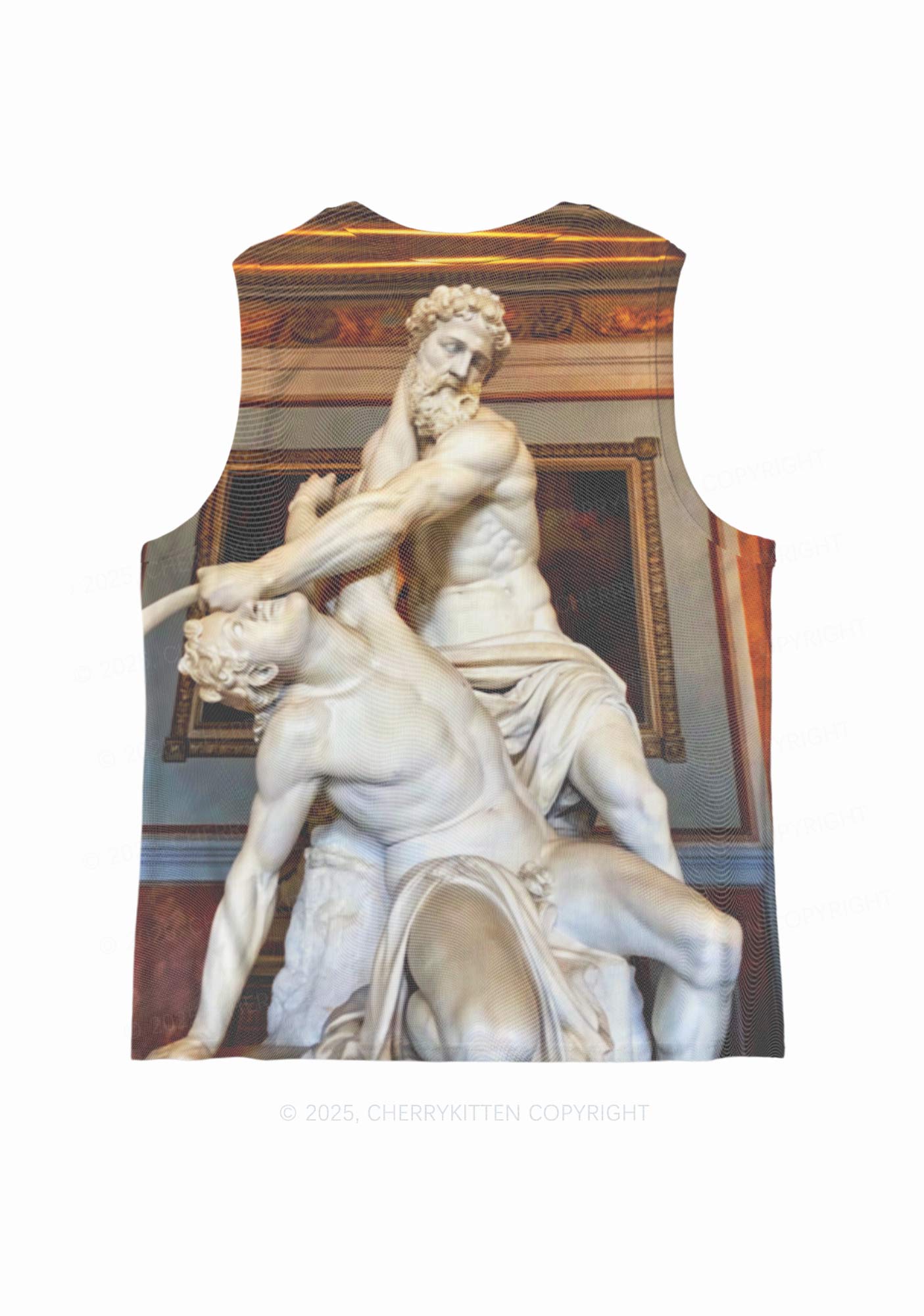 Statue Showdown Y2K Mesh Muscle Tank Cherrykitten