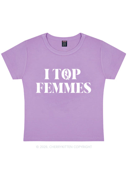 I Top Femmes Pride Y2K Baby Tee Cherrykitten