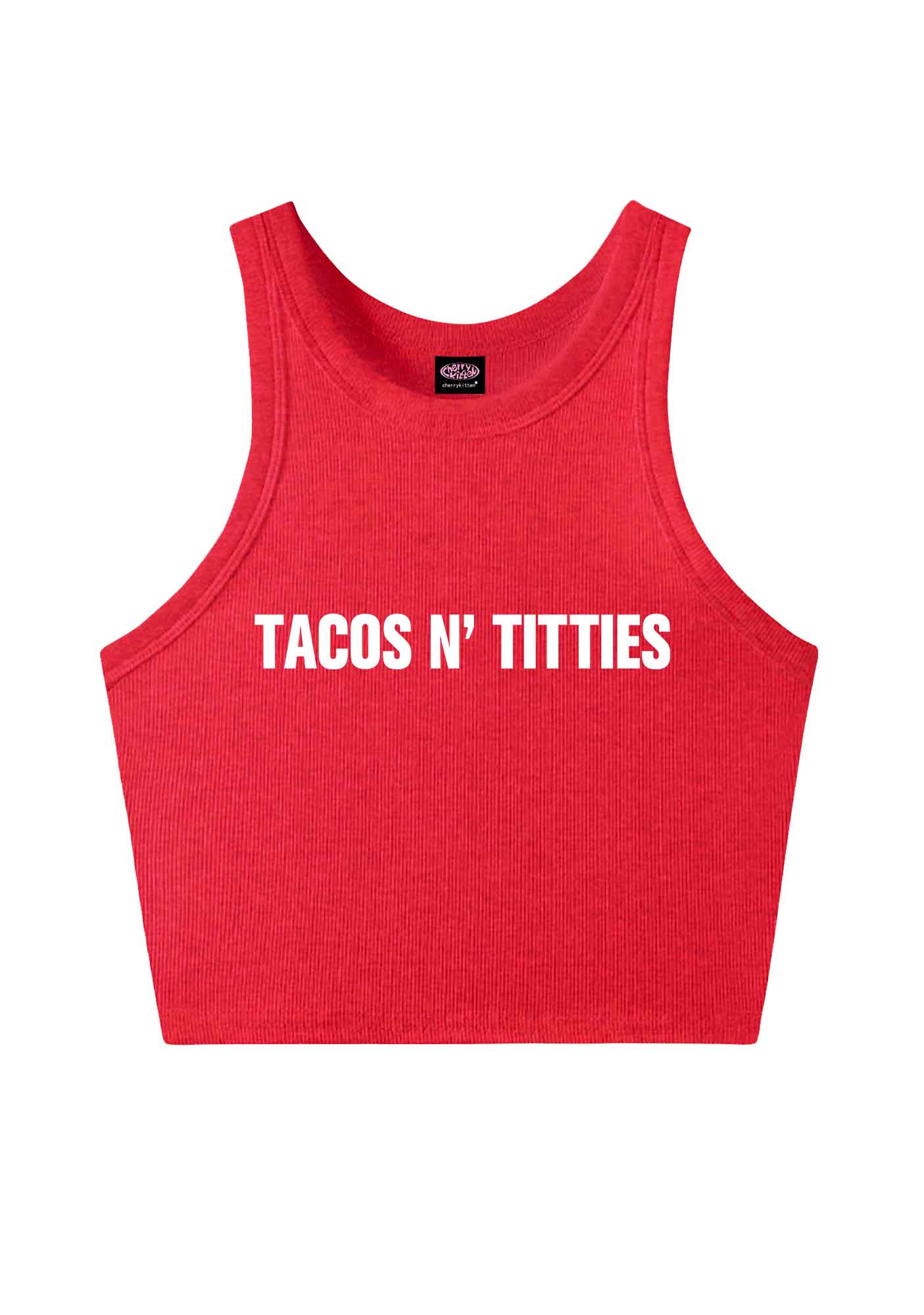 Tacos And Txtties Y2K Crop Tank Top Cherrykitten