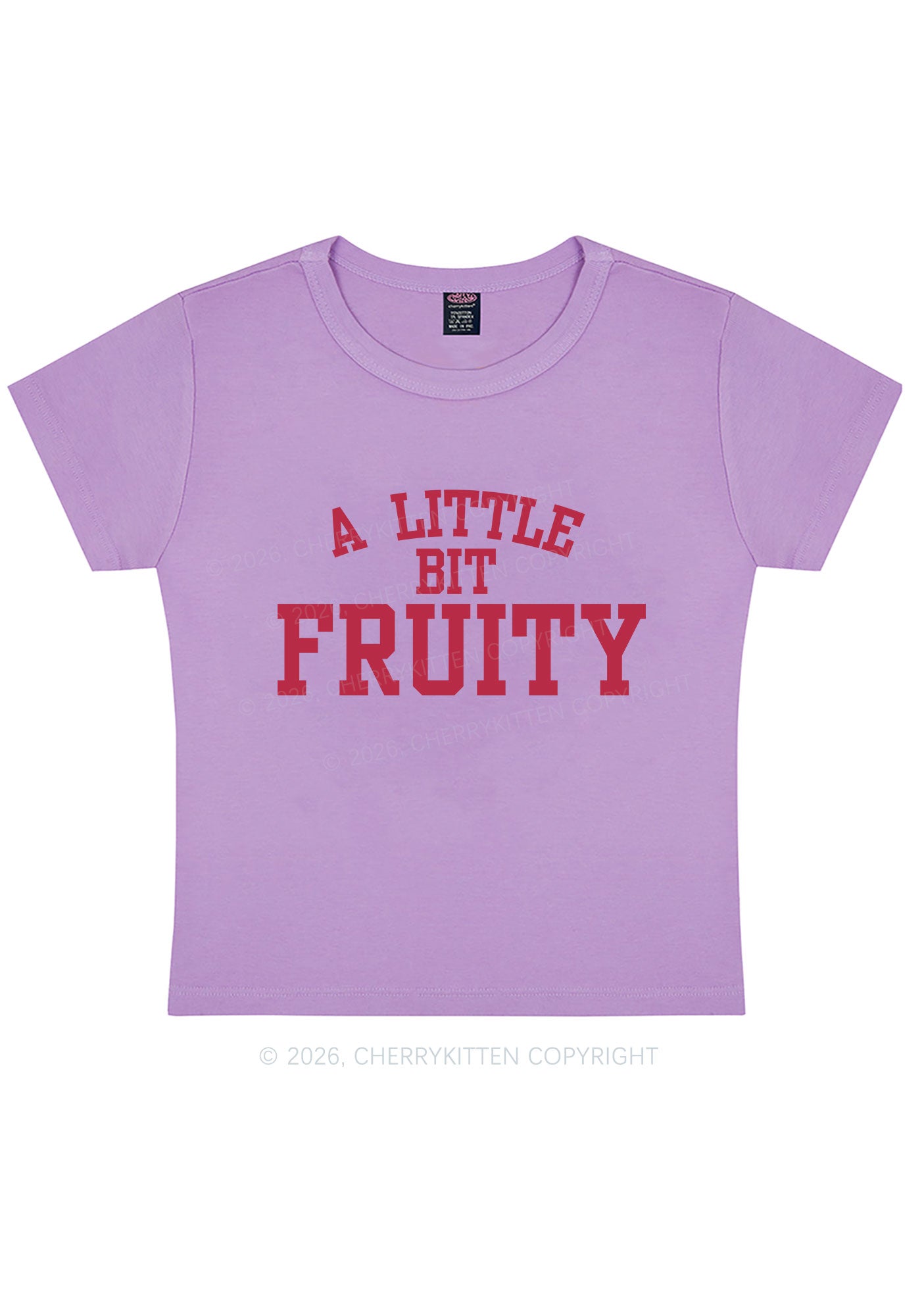 A Little Bit Fruity Pride Y2K Baby Tee Cherrykitten