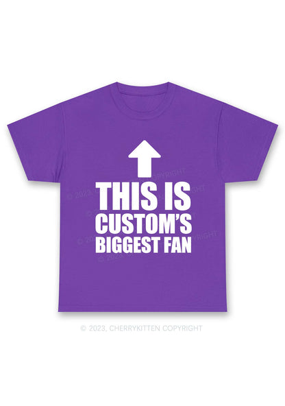 Custom Biggest Fan Y2K Chunky Shirt Cherrykitten
