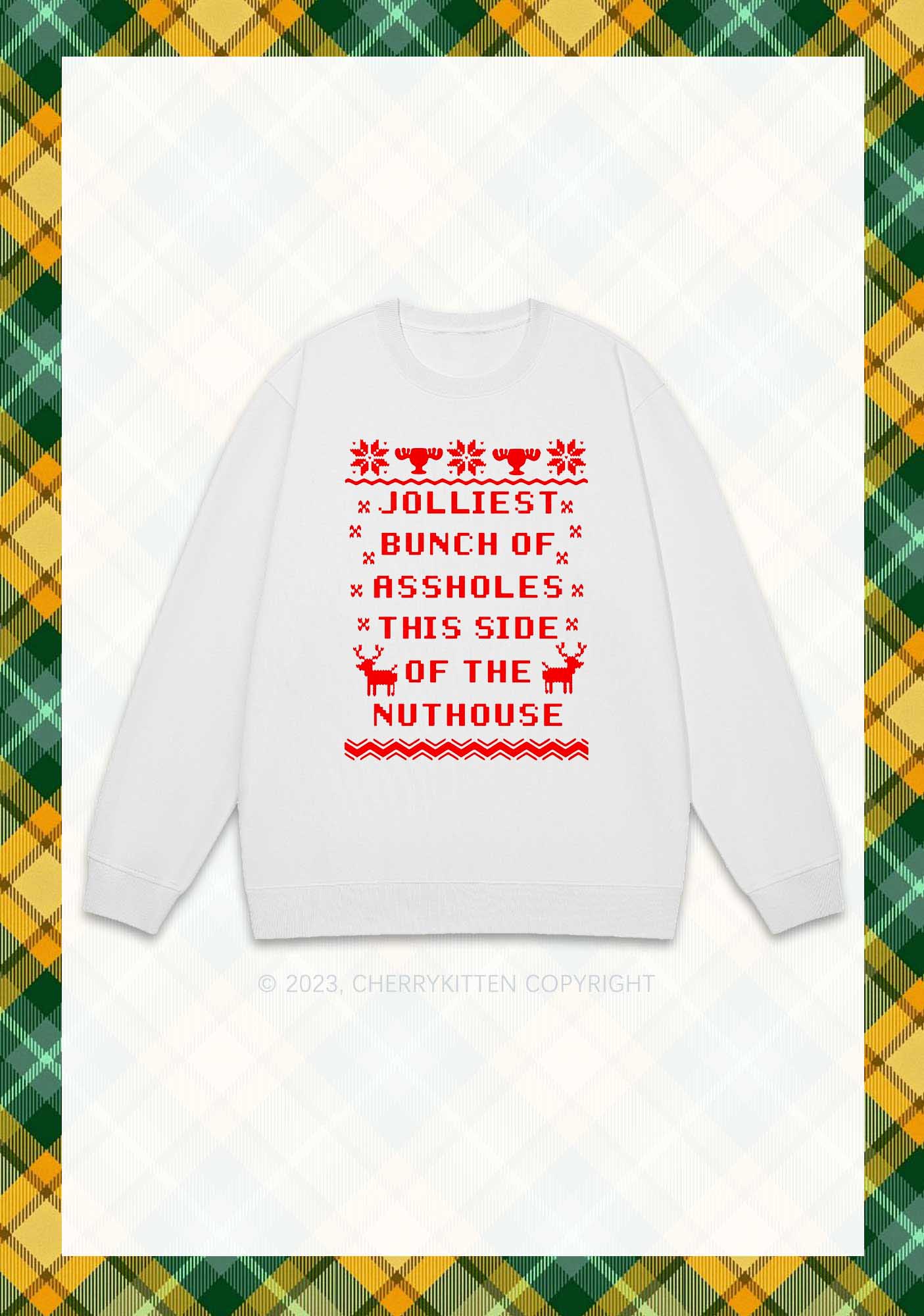 Jolliest Christmas Y2K Sweatshirt Cherrykitten