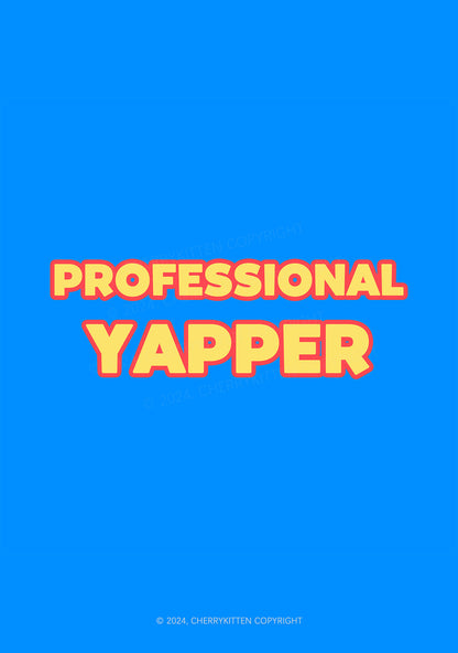 Professional Yapper 1Pc Y2K Pin Badge Cherrykitten
