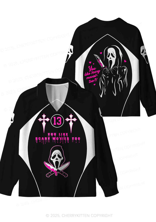 Halloween Custom Like Scary Movie Y2K Sport Long Sleeve Jersey Shirts Cherrykitten