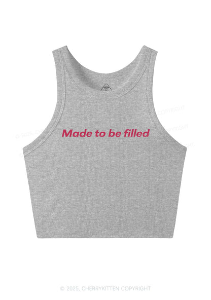 Made To Be Filled Y2K Crop Tank Top Cherrykitten