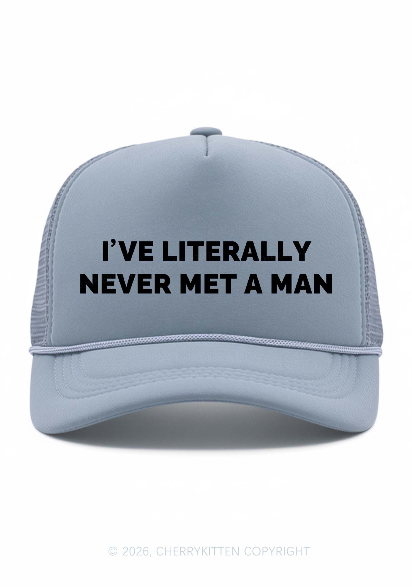 Never Met A Man Pride Y2K Trucker Hat Cherrykitten
