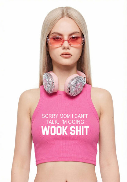 Im Doing Wook Shxt Y2K Crop Tank Top Cherrykitten