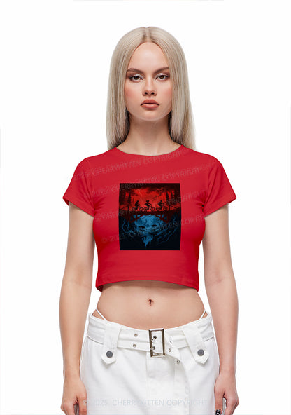 Red Storm Riders Y2K Baby Tee Cherrykitten
