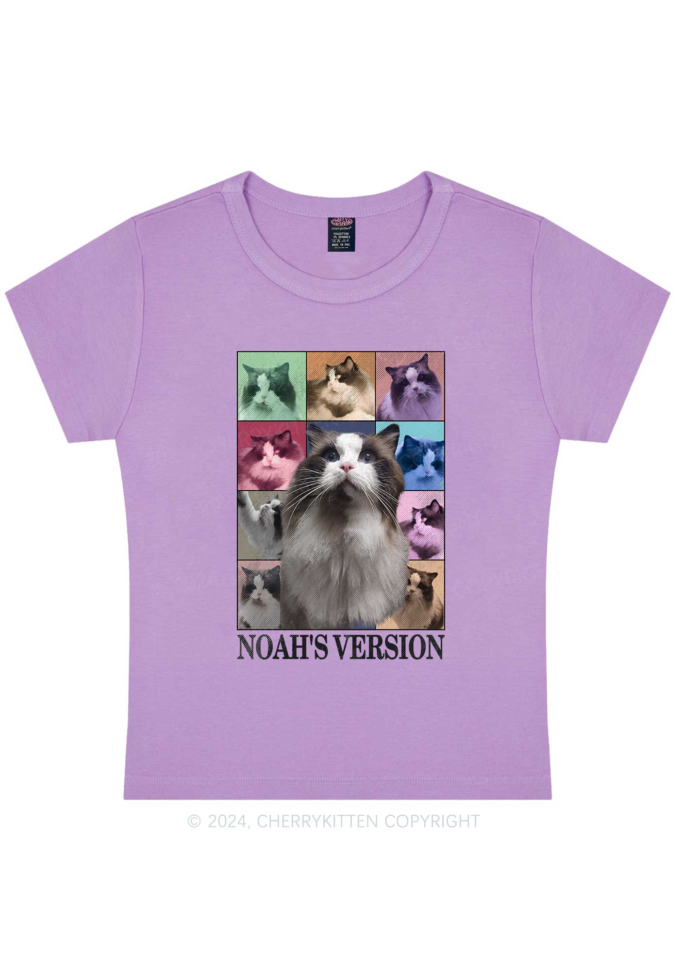 Custom Pets Version Y2K Baby Tee Cherrykitten