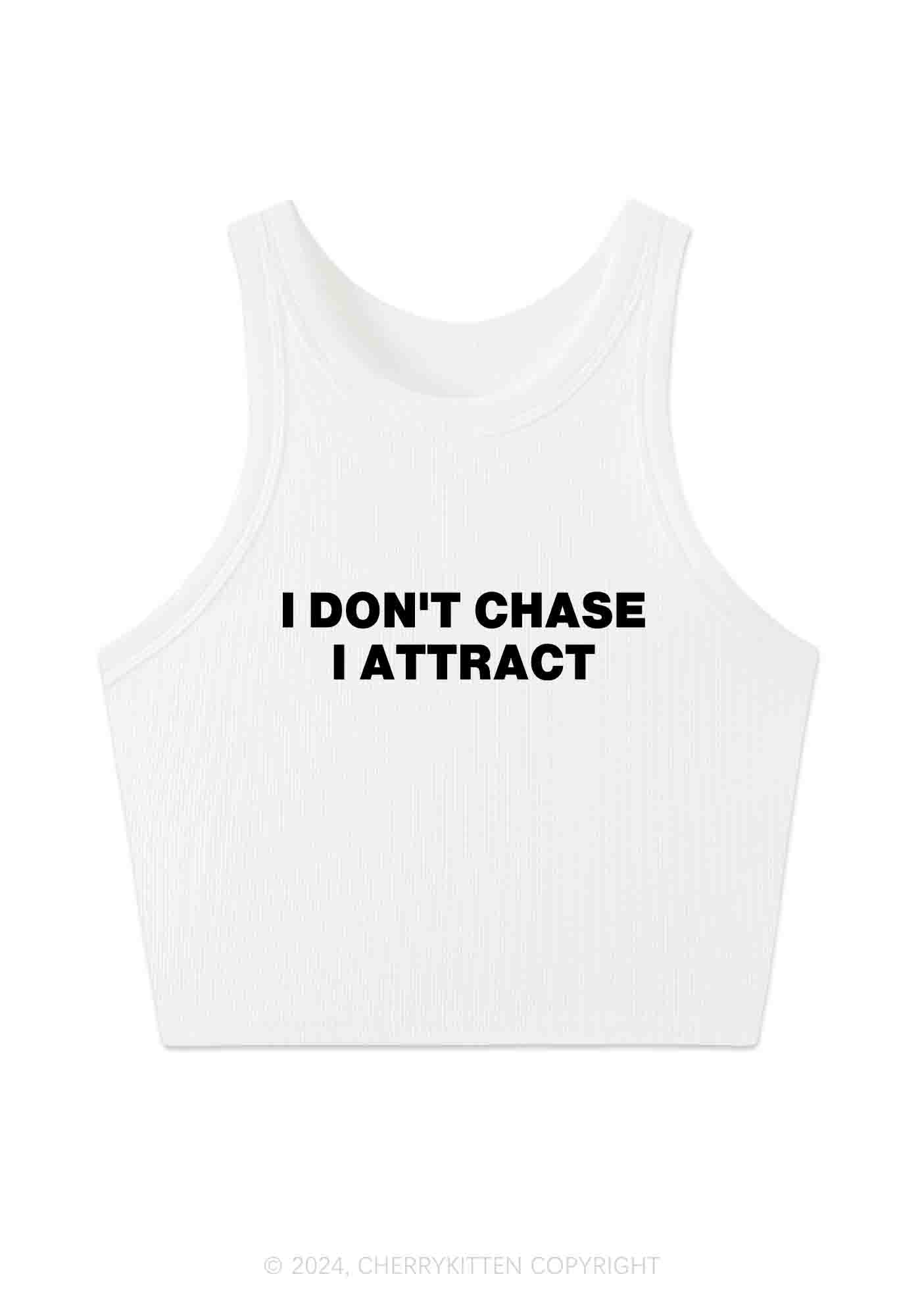 I Don't Chase Y2K Crop Tank Top Cherrykitten