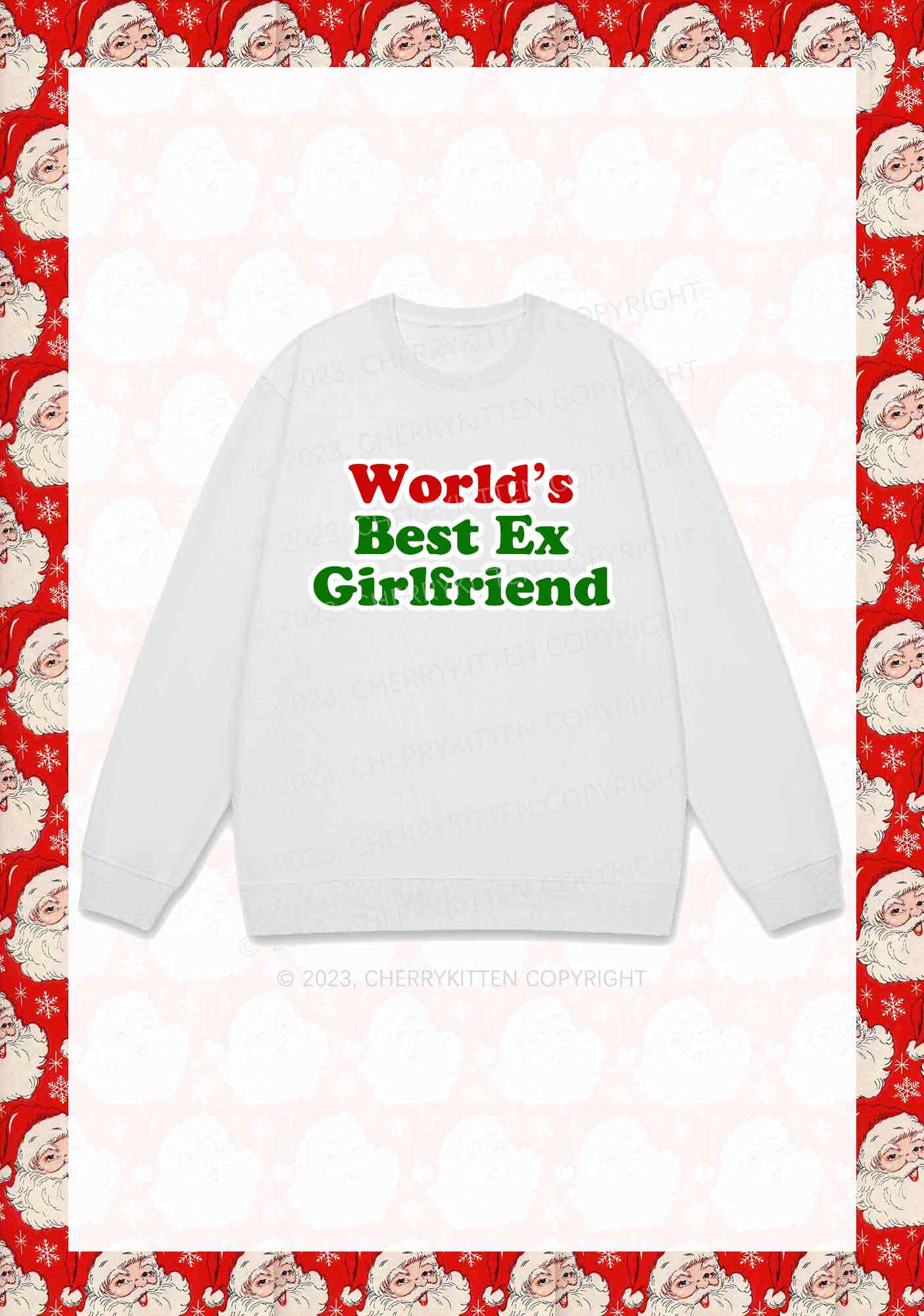 Best Ex Girlfriend Christmas Y2K Sweatshirt Cherrykitten