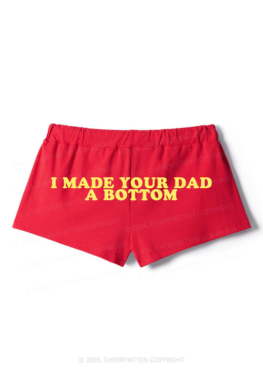 Made Your Dad Bottom Pride Y2K Drawstring Mini Shorts Cherrykitten