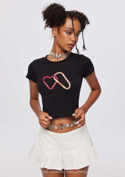 Femme Butch Y2K Baby Tee Cherrykitten