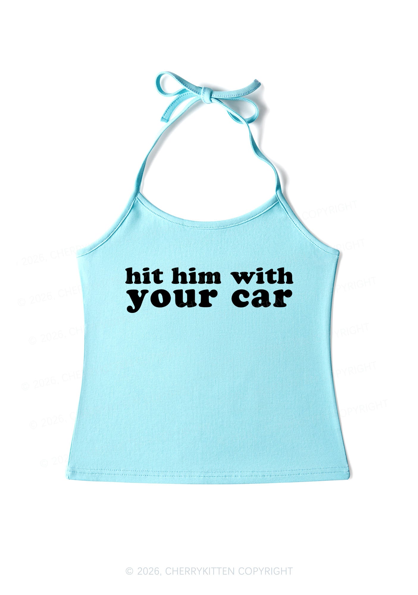 Hit Him Y2K Halter Neck Cami Cherrykitten