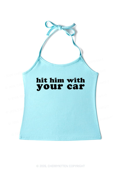 Hit Him Y2K Halter Neck Cami Cherrykitten