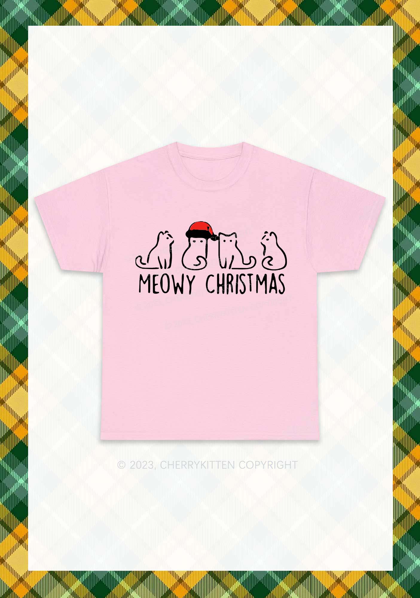 Meowy Christmas Chunky Shirt Cherrykitten
