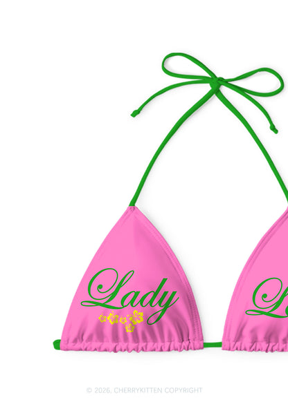 Lady Lover Floral Pride Y2K Print Bikini Set Cherrykitten