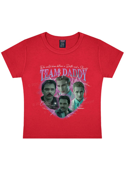 Team Daddy Y2K Baby Tee Cherrykitten