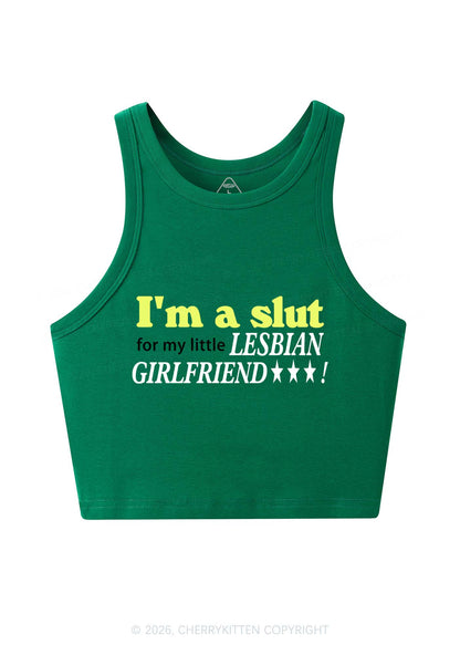 Slxt For Lesbian Girlfriend Pride Y2K Crop Tank Top Cherrykitten