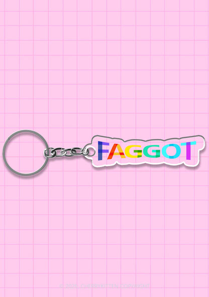 Colorful Faggot Pride 1Pc Y2K Keychain Cherrykitten