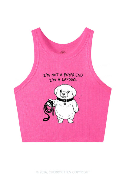 Im A Lapdog Y2K Crop Tank Top Cherrykitten