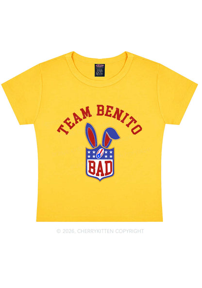 Pink Bad Bunny Y2K Baby Tee Cherrykitten