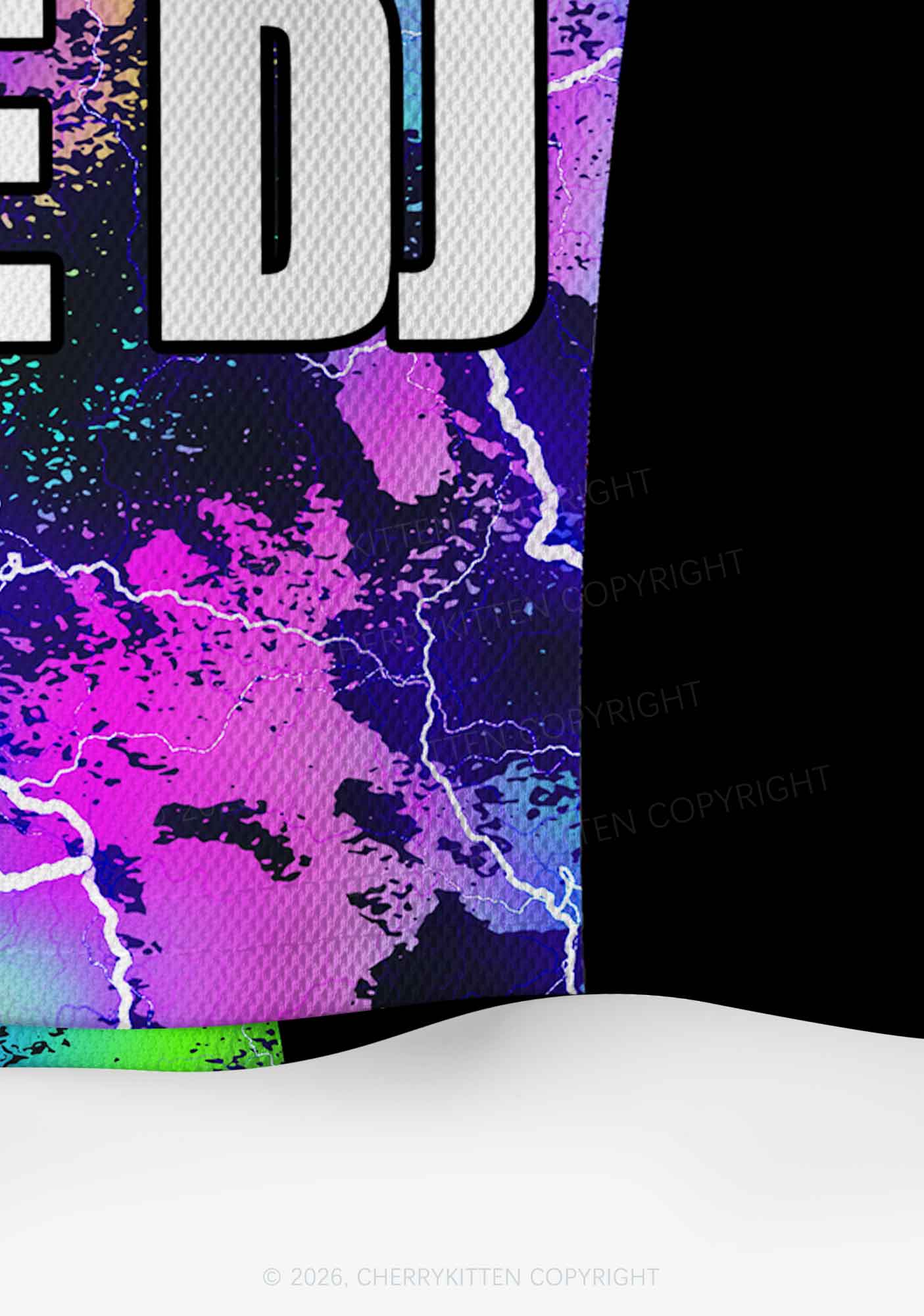 Dibs On The DJ Lightning Y2K Crop Sport Jersey Shirts Cherrykitten