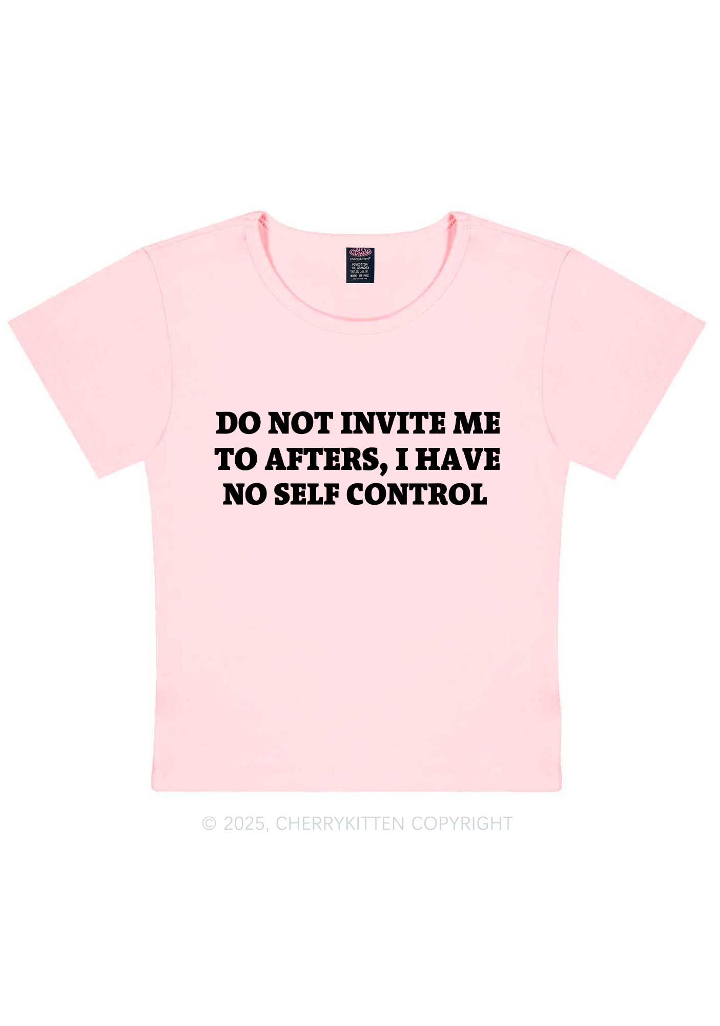 No Self Control Y2K Baby Tee Cherrykitten
