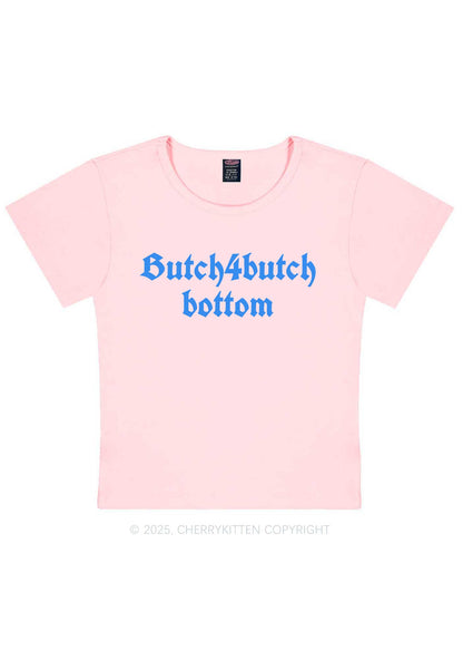 Butch Bottom Pride Y2K Baby Tee Cherrykitten