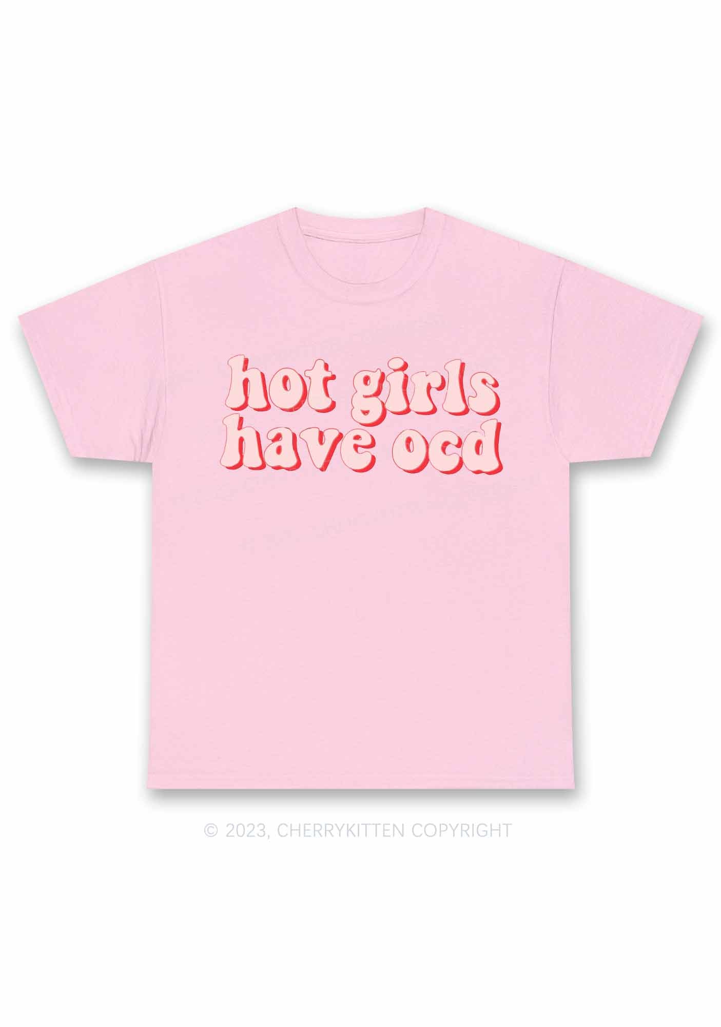 Hot Girls Have OCD Y2K Chunky Shirt Cherrykitten