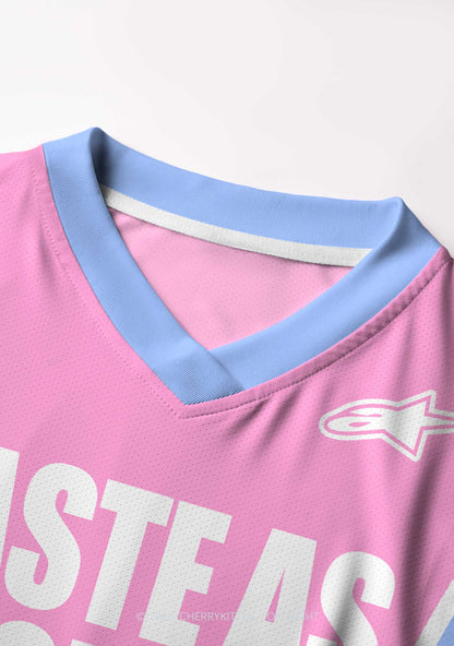 I Taste Good Y2K Crop Football Jersey Shirts Cherrykitten