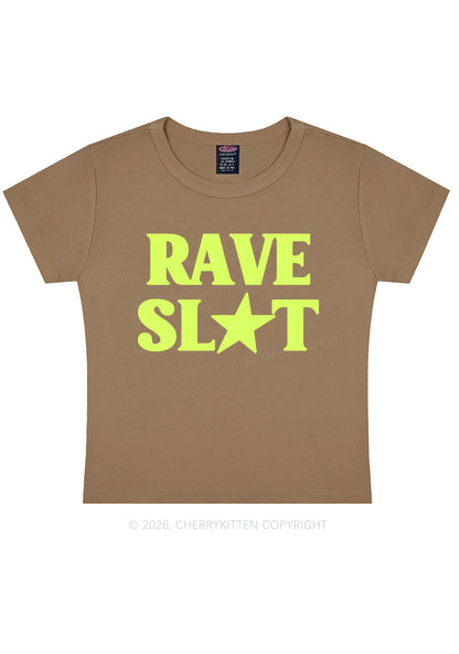 Rave Slxt Y2K Baby Tee Cherrykitten