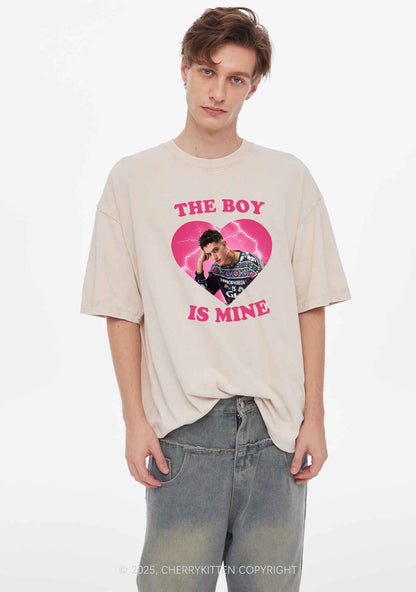 Custom The Boy Is Mine Y2K Shirts Washed Tee Cherrykitten