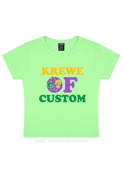 Krewe Of Custom Y2K Baby Tee Cherrykitten
