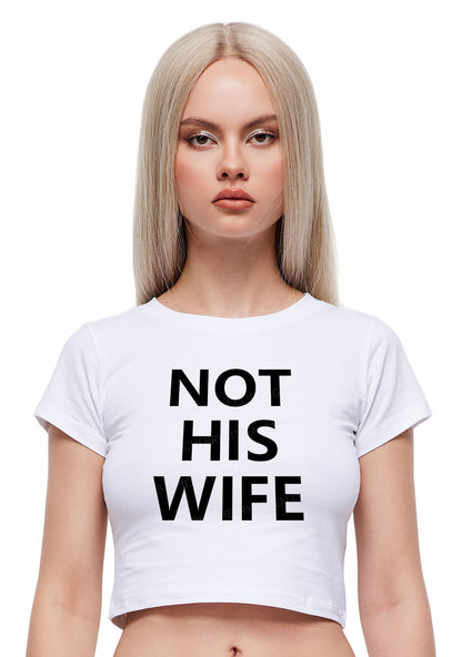 Not His Wife Y2K Baby Tee Cherrykitten