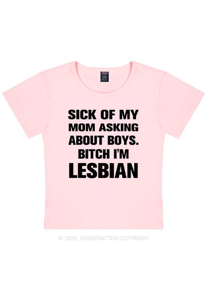 Bxxch Im Lesbian Pride Y2K Baby Tee Cherrykitten