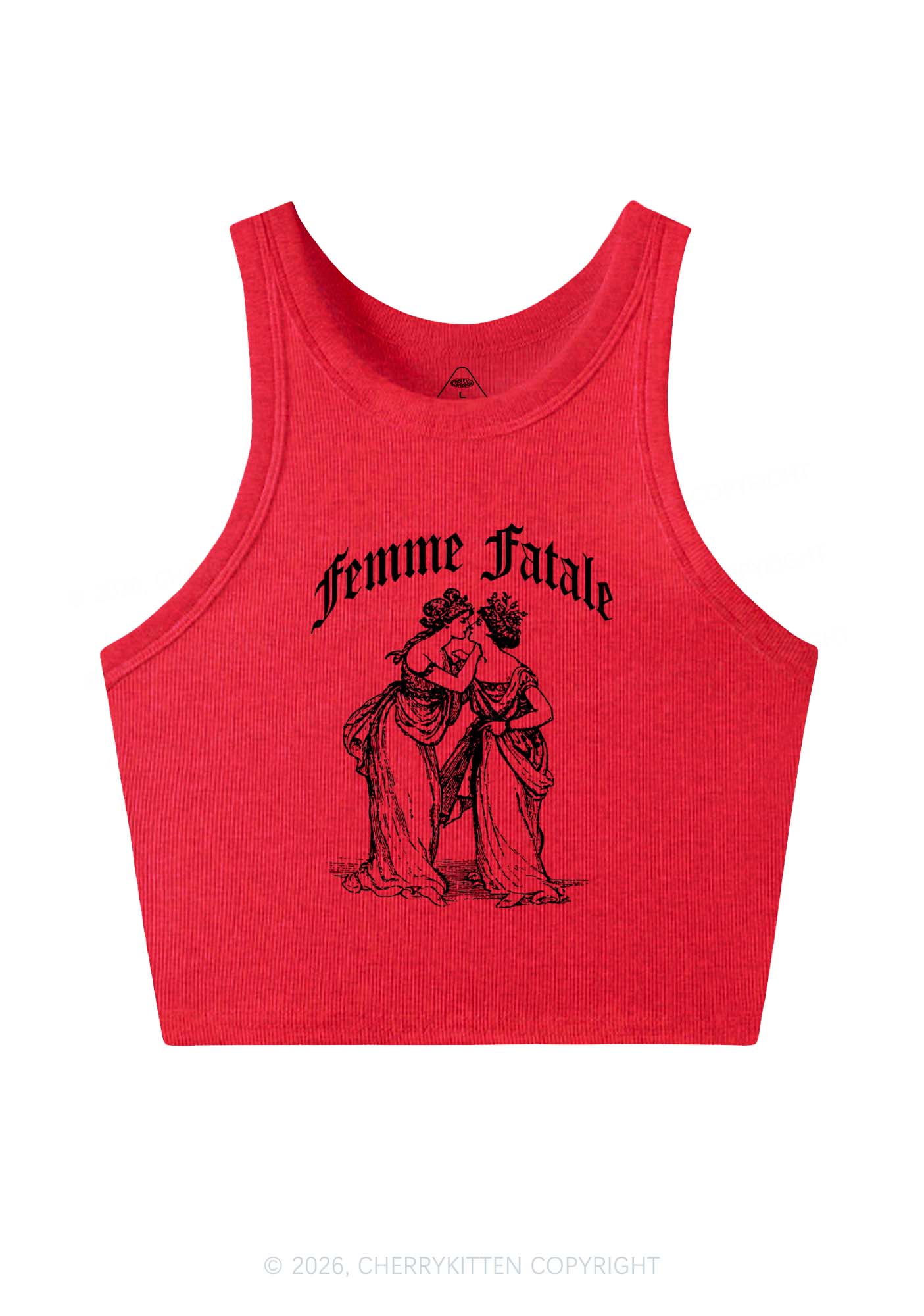 Femme Fatale Women Pride Y2K Crop Tank Top Cherrykitten