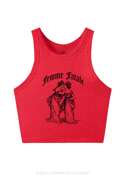 Femme Fatale Women Pride Y2K Crop Tank Top Cherrykitten