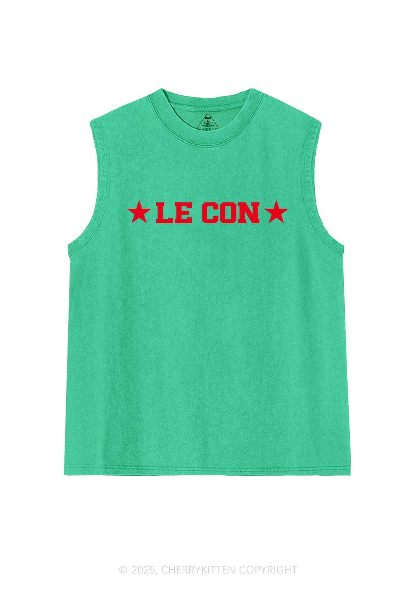 Le Con Y2K Washed Muscle Tank Cherrykitten
