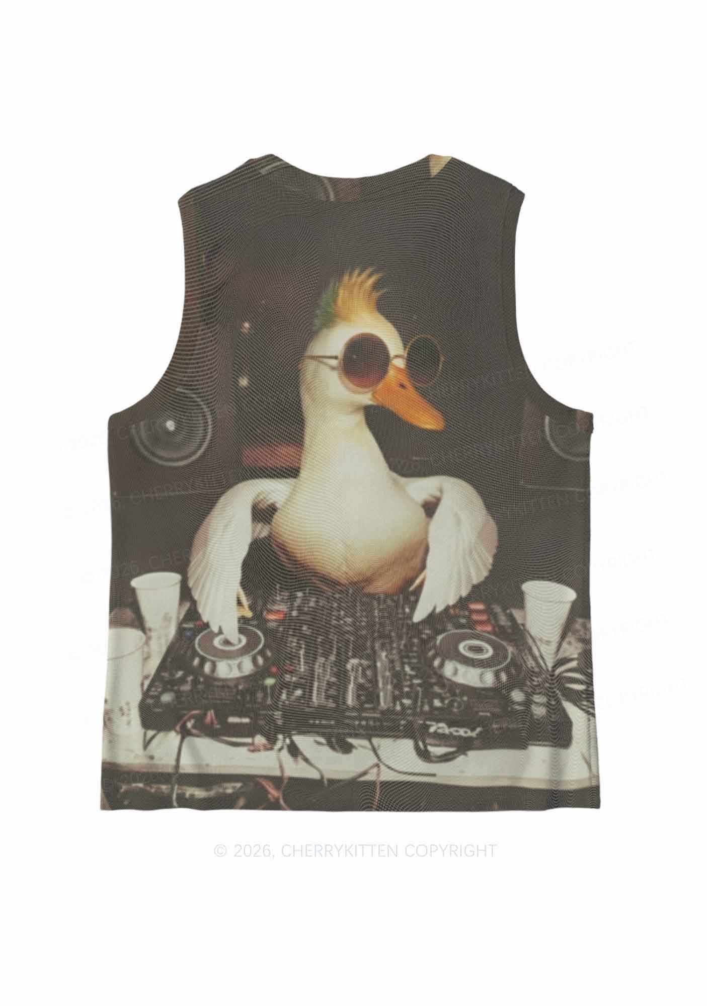 Sunglasses DJ Duck Y2K Mesh Muscle Tank Cherrykitten
