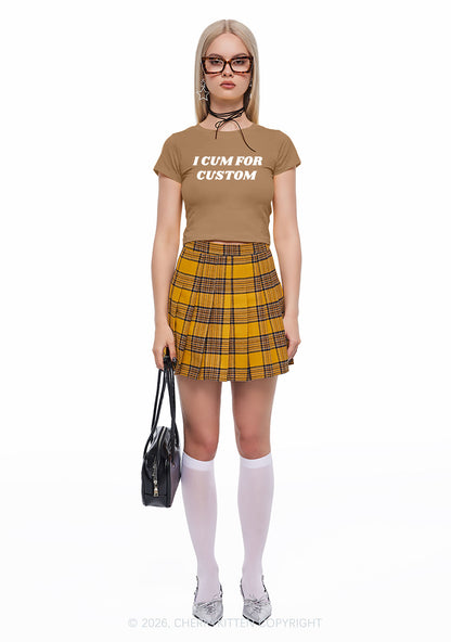 I Cxm For Custom Y2K Baby Tee Cherrykitten