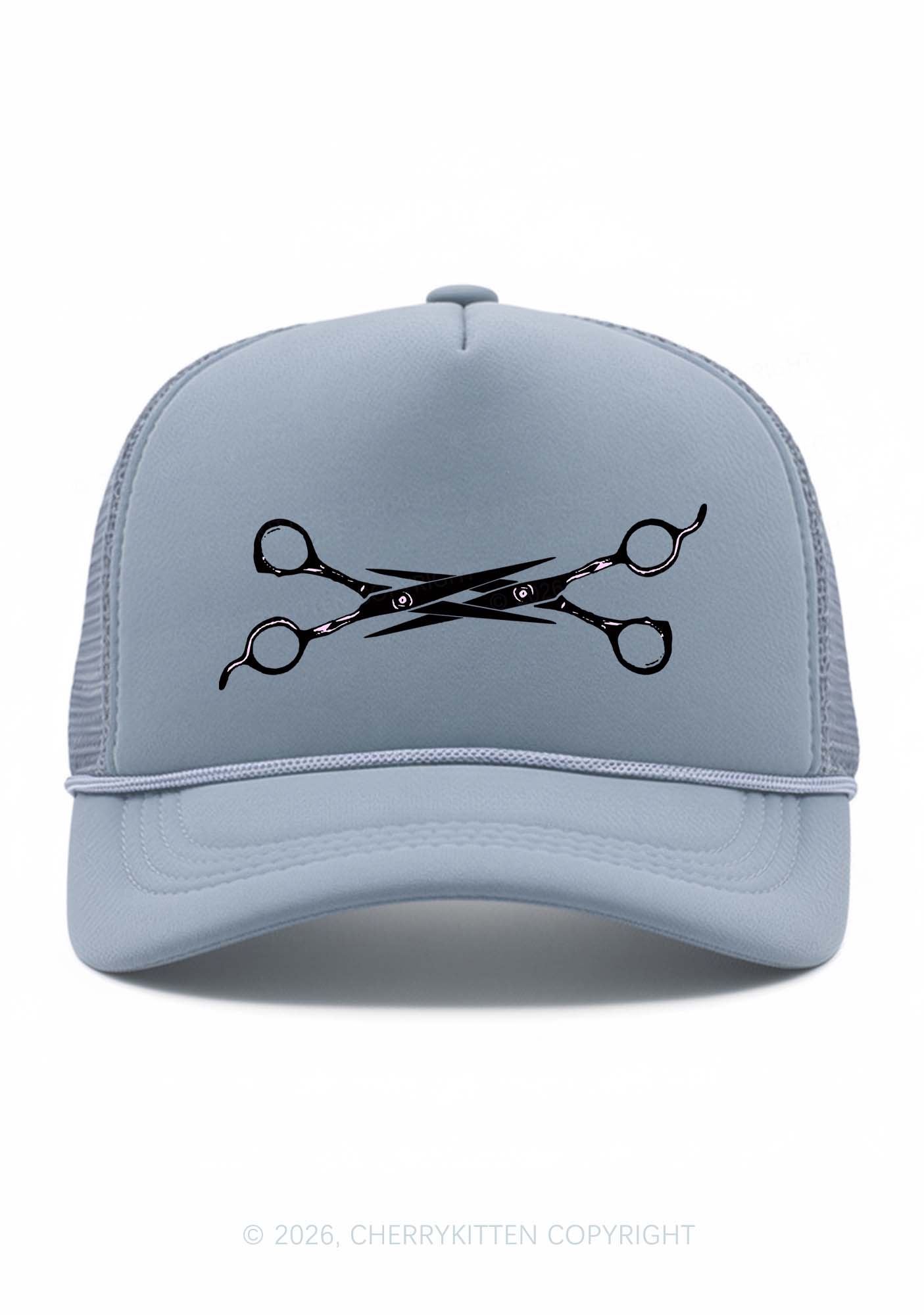 Pink Scissors Pride Y2K Trucker Hat Cherrykitten