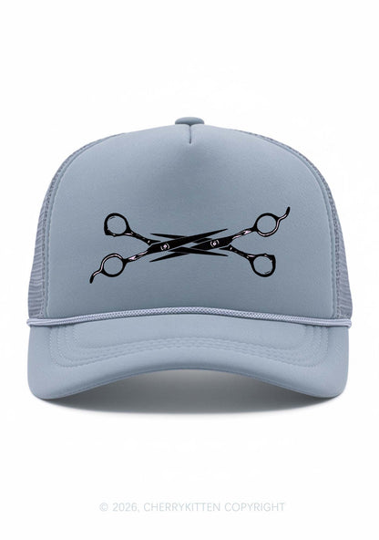 Pink Scissors Pride Y2K Trucker Hat Cherrykitten