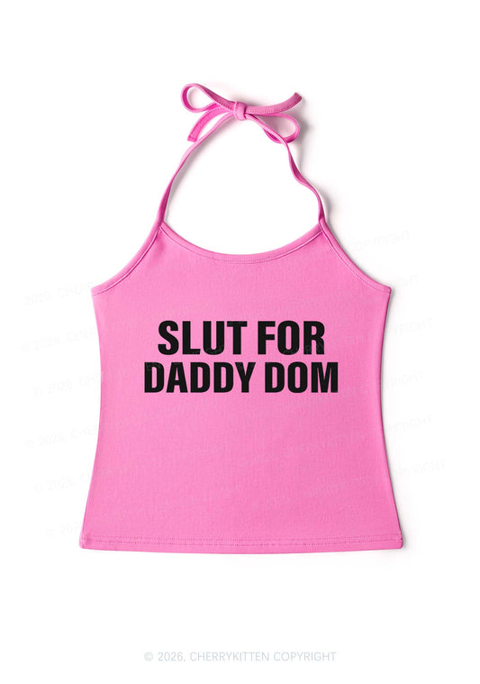 Slxt For Daddy Dom Y2K Halter Neck Cami Cherrykitten