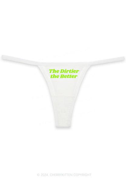 The Dirtier The Better Y2K Flat String Thong Cherrykitten