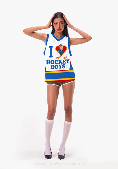 I Love Hockey Boy GG Y2K Sport Jersey Tank Cherrykitten